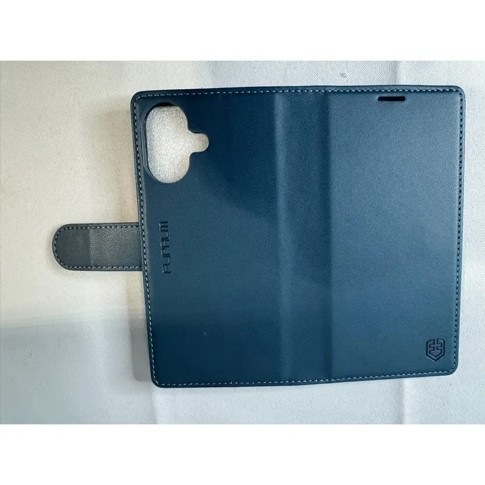 IPhone 16 Wallet Case, PU Leather, Card Holders RFID Blocking Kickstand